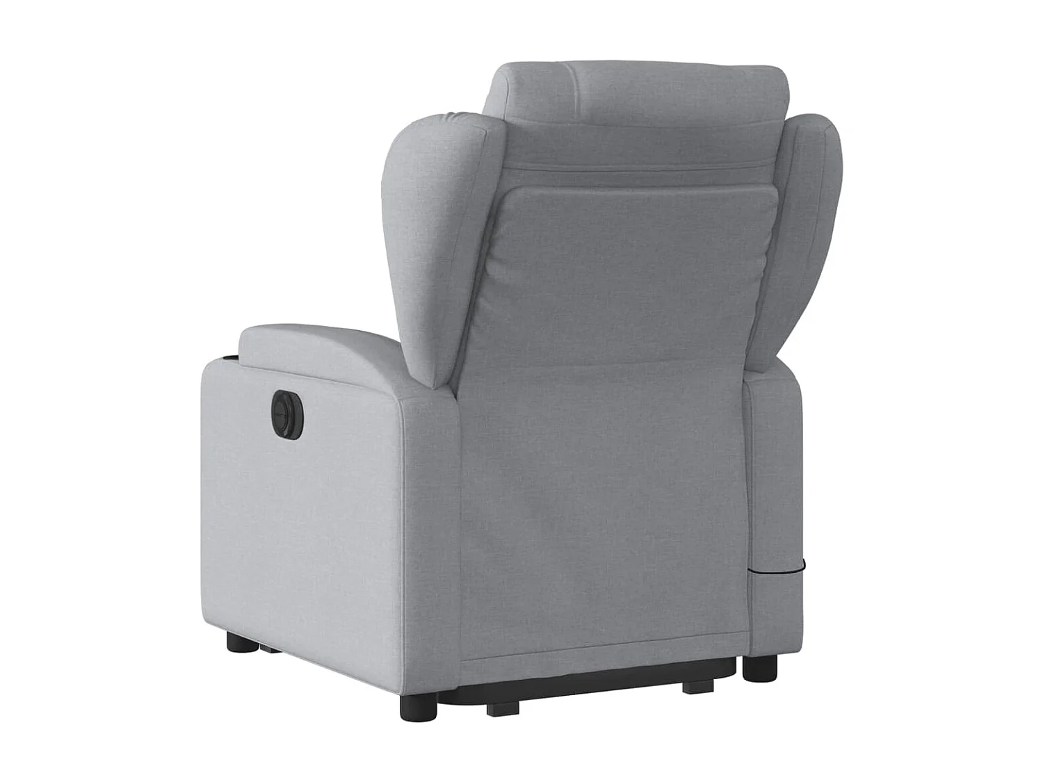 Fauteuil inclinable de massage électrique Gris clair Tissu REO51863