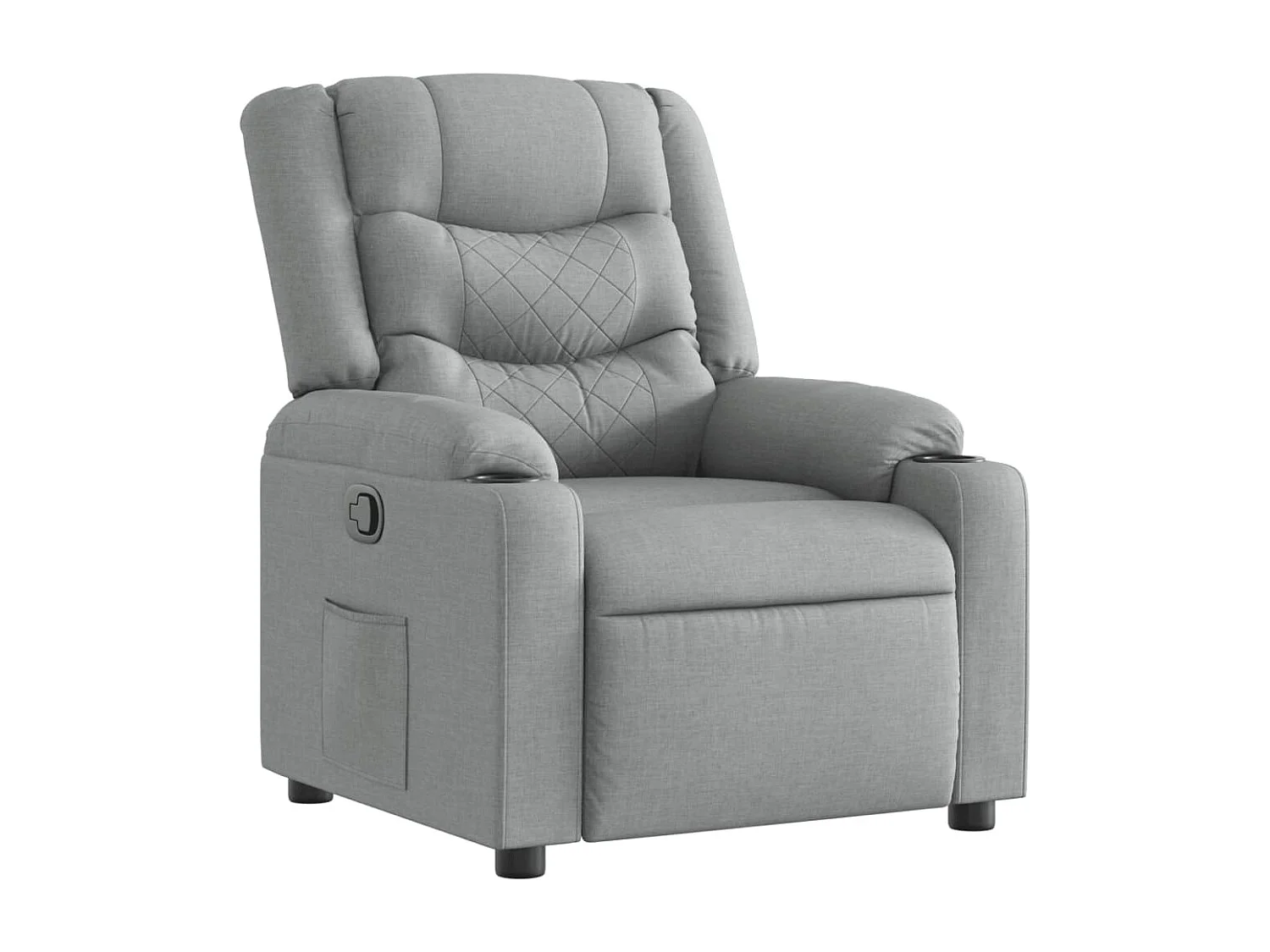 Fauteuil inclinable Gris clair Tissu REO62544