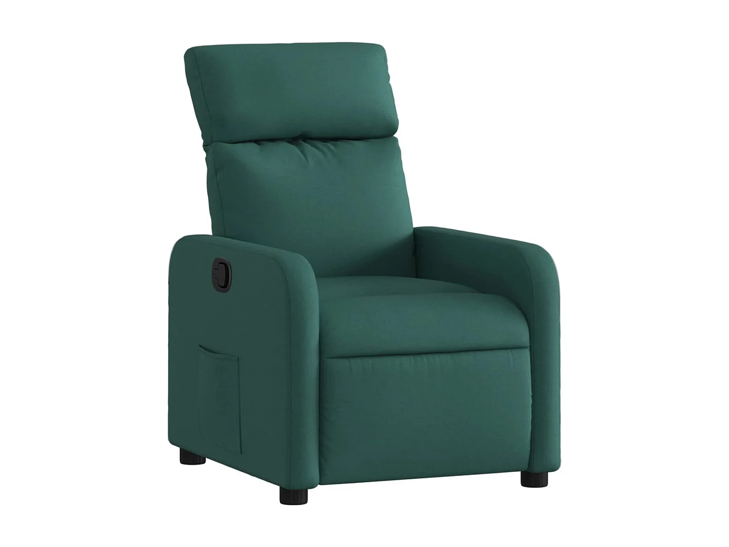 Sillón reclinable de tela verde oscuro YOE59206