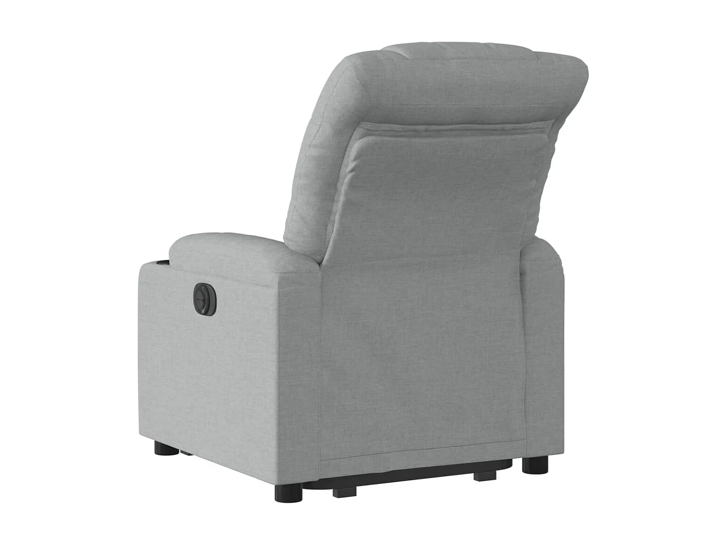 Fauteuil inclinable électrique gris clair tissu REO89634