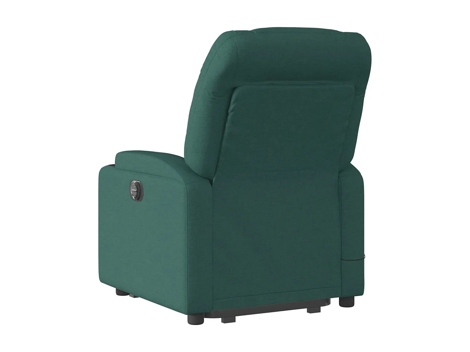 Sillón masaje eléctrico reclinable elevable tela verde oscuro YOE61867