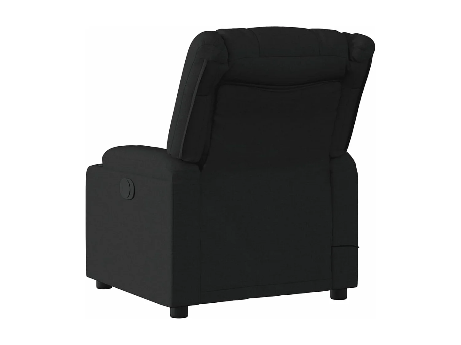 Sillón reclinable de masaje de tela negro YOE57499
