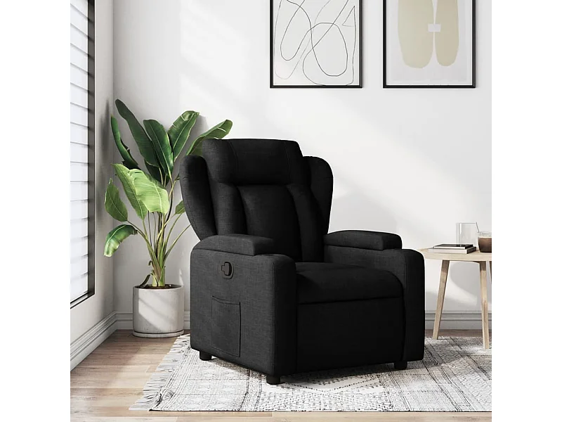 Fauteuil inclinable Noir Tissu REO27802