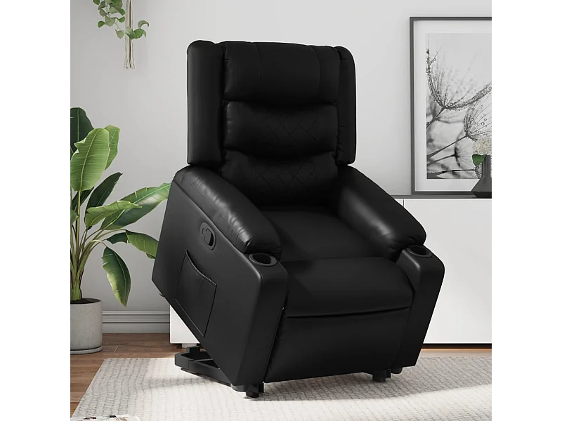 Fauteuil inclinable Noir Similicuir REO22977