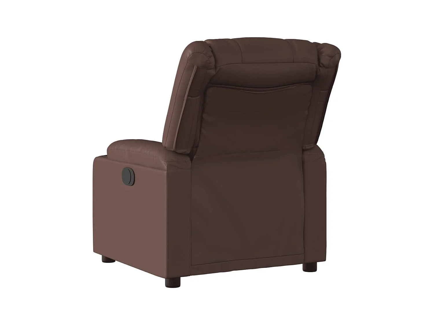 Elektrischer Relaxsessel | Massagesessel Braun Kunstleder -gkd220790