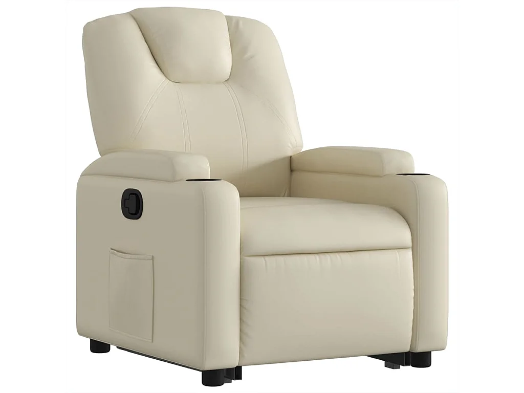 Fauteuil inclinable Crème Similicuir REO21760
