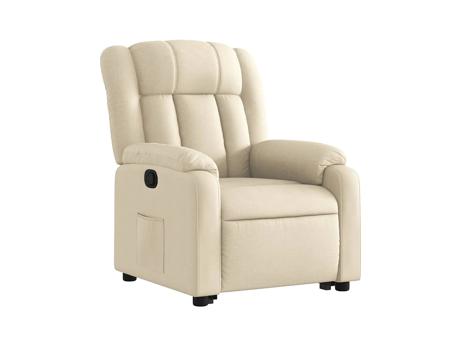 Sta-op-stoel verstelbaar stof crèmekleurig NL638046