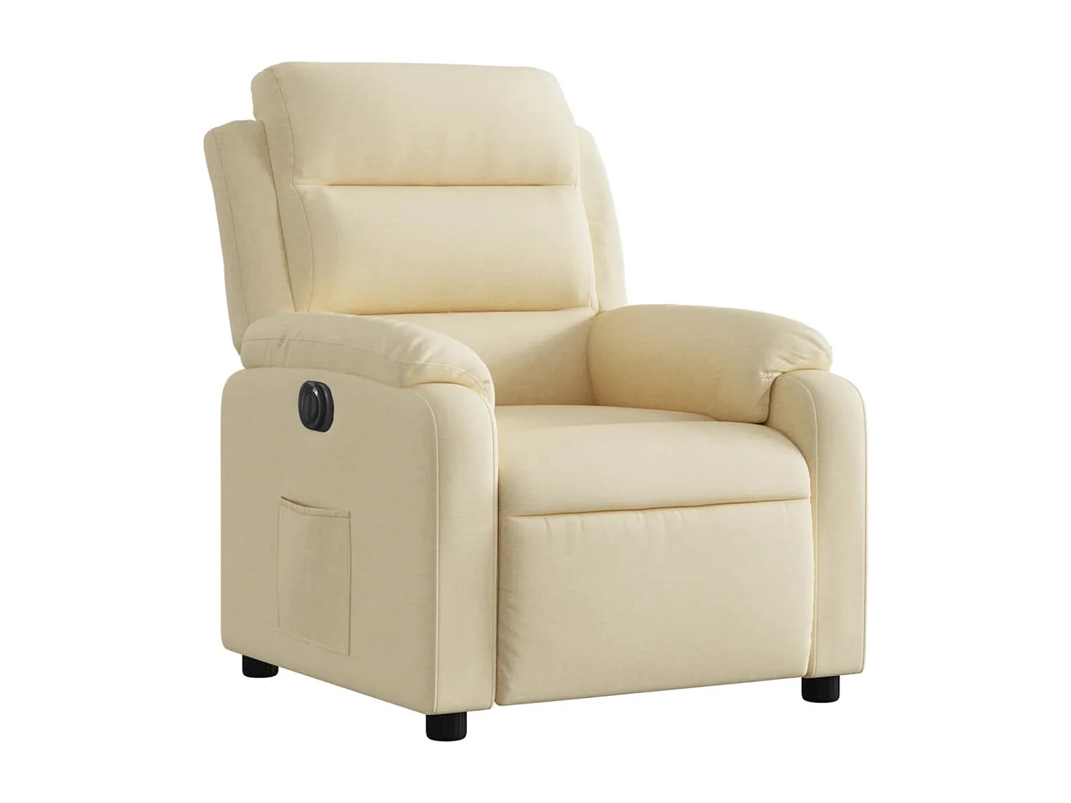 Fauteuil inclinable électrique Crème Tissu REO12000
