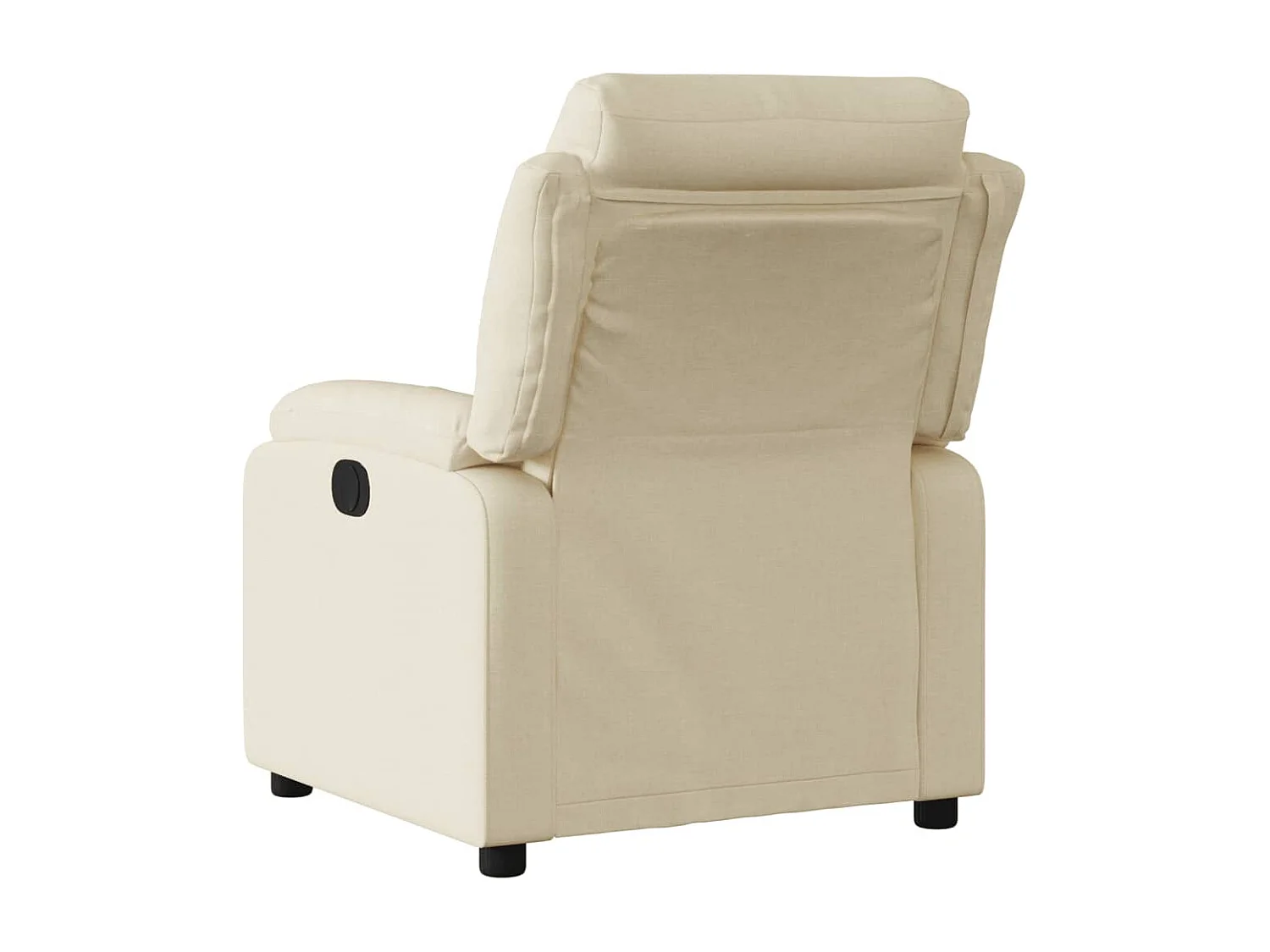 Sillón reclinable eléctrico de tela crema YOE31069