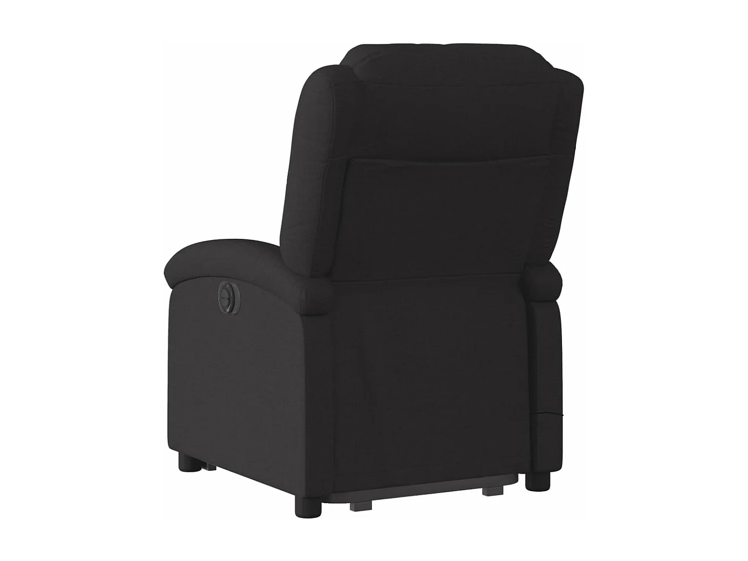 Sillón reclinable de masaje elevable tela negro YOE53313