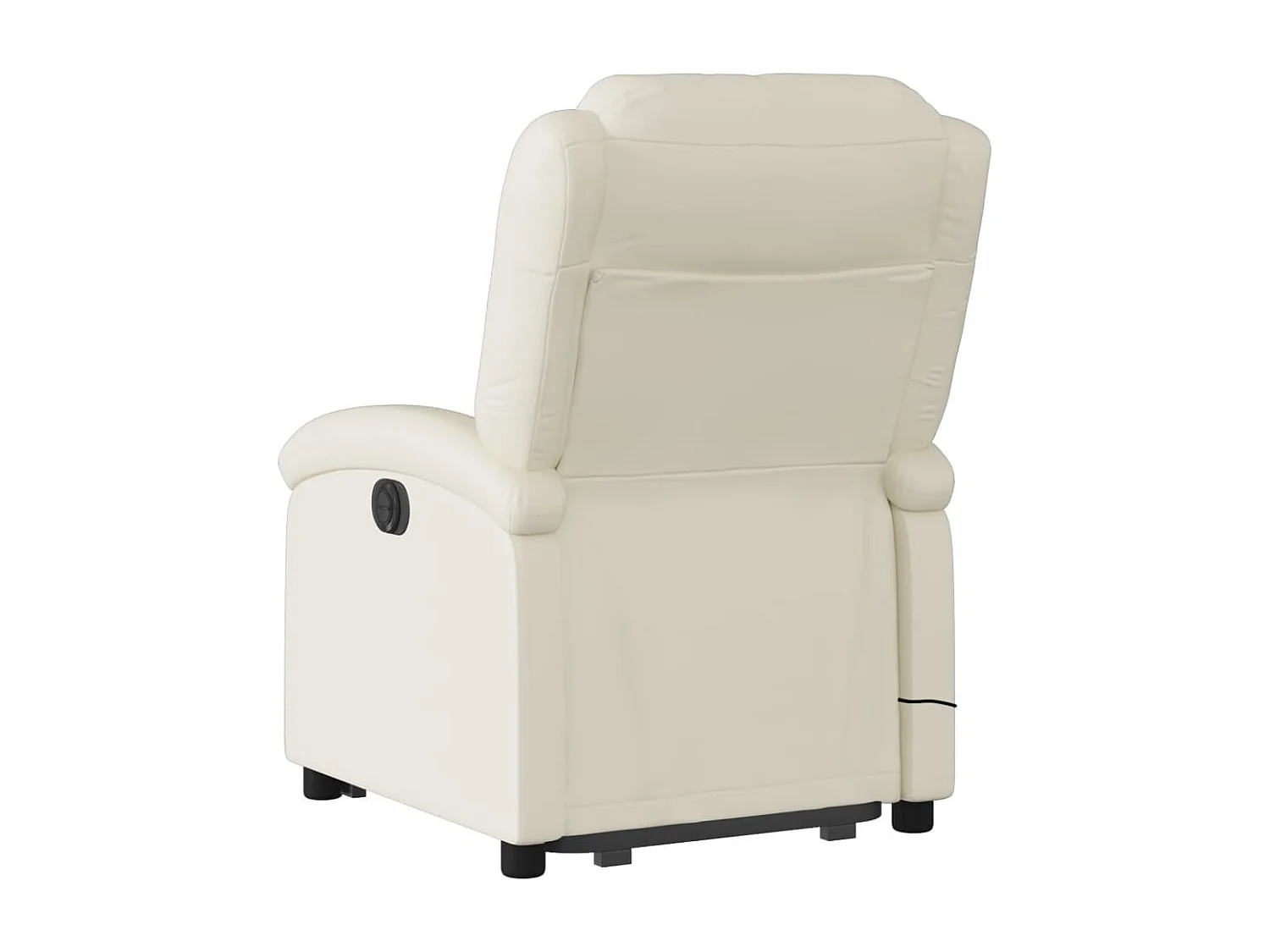 Sillón de masaje elevable eléctrico cuero sintético crema YOE14051