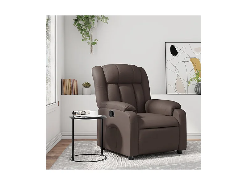 Relaxsessel | Fernsehsessel Braun Kunstleder -gkd194380