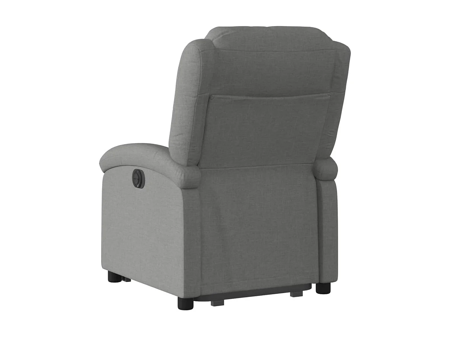 Fauteuil inclinable électrique gris foncé tissu REO23598