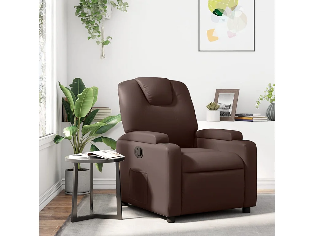 Fauteuil inclinable Marron Similicuir REO20764