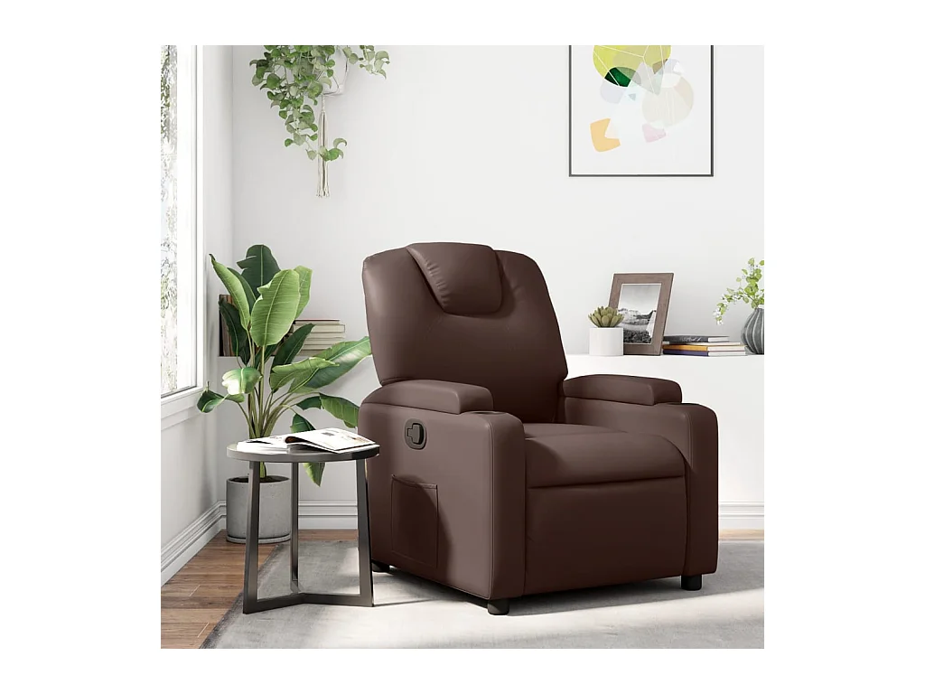 Fauteuil inclinable Marron Similicuir REO20764