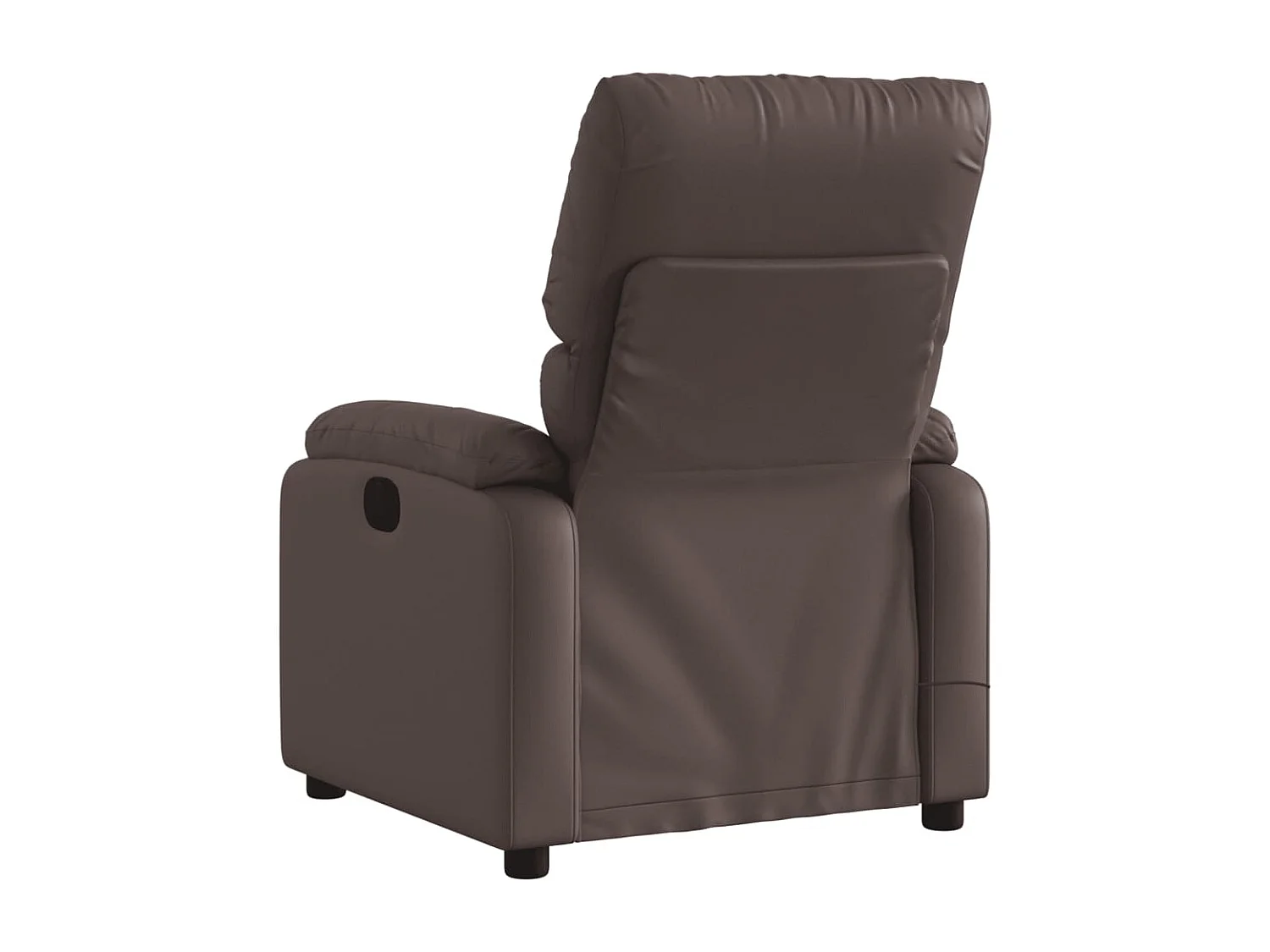 Fauteuil de massage inclinable électrique marron similicuir REO19848