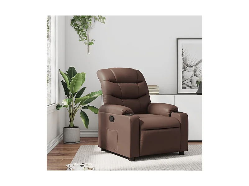 Relaxsessel | Fernsehsessel Braun Kunstleder -gkd922806