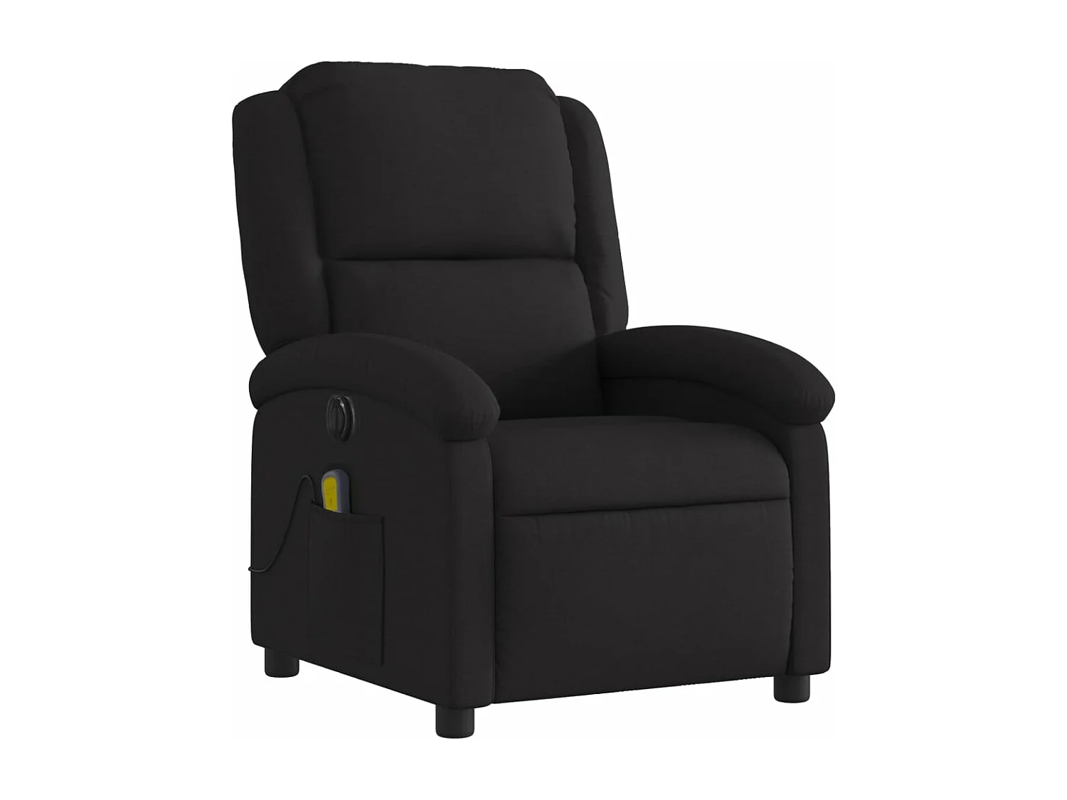 Fauteuil de massage inclinable électrique Noir Tissu REO40617