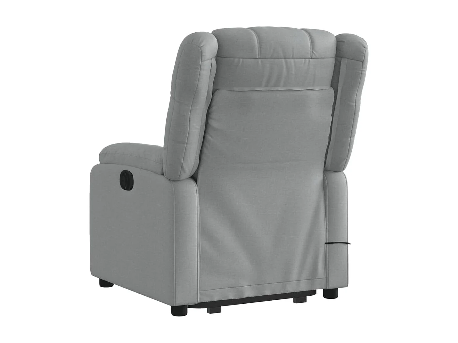 Fauteuil de massage inclinable Gris clair Tissu REO60305