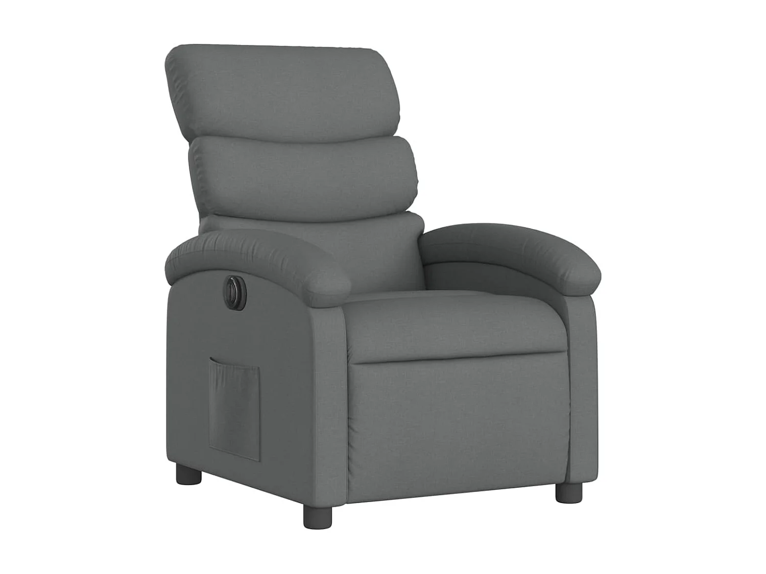 Fauteuil inclinable électrique Gris foncé Tissu REO18656