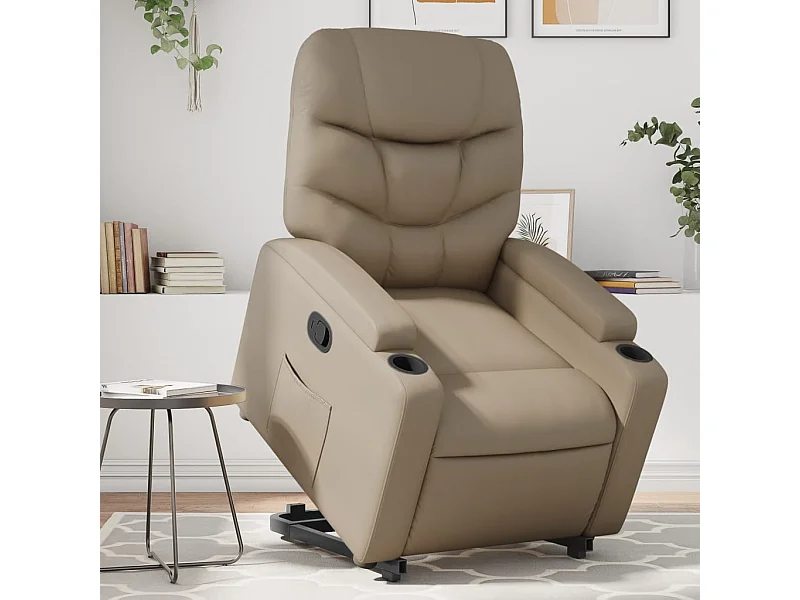 Fauteuil inclinable Cappuccino Similicuir REO54654