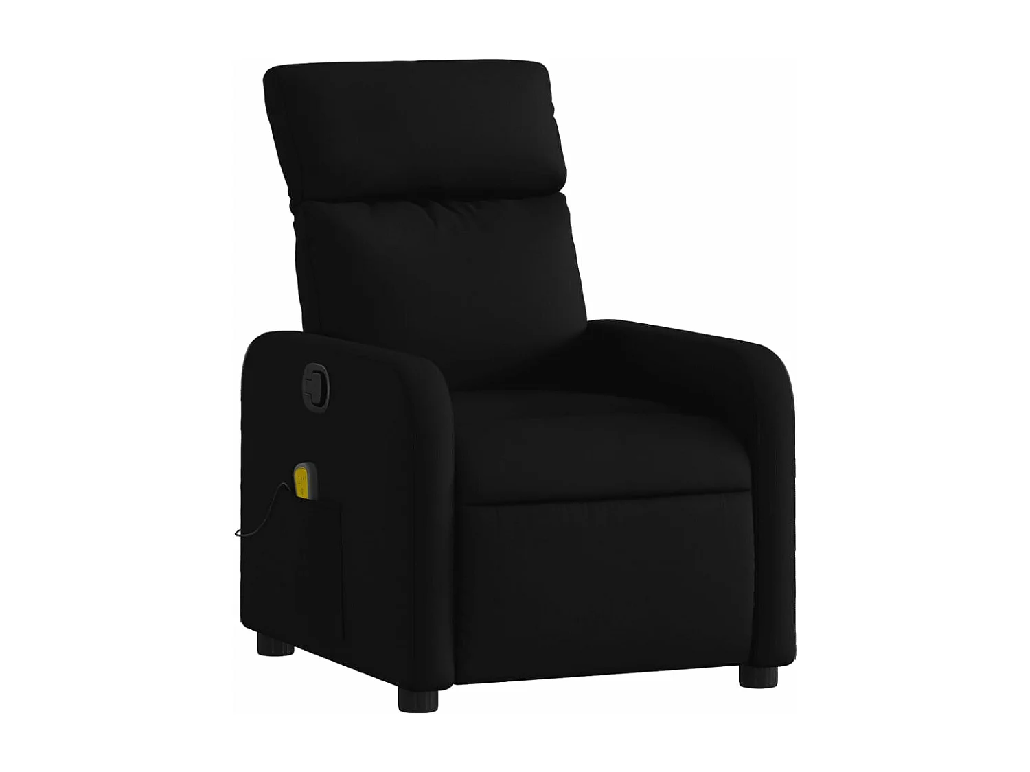 Sillón reclinable de masaje de tela negro YOE77035