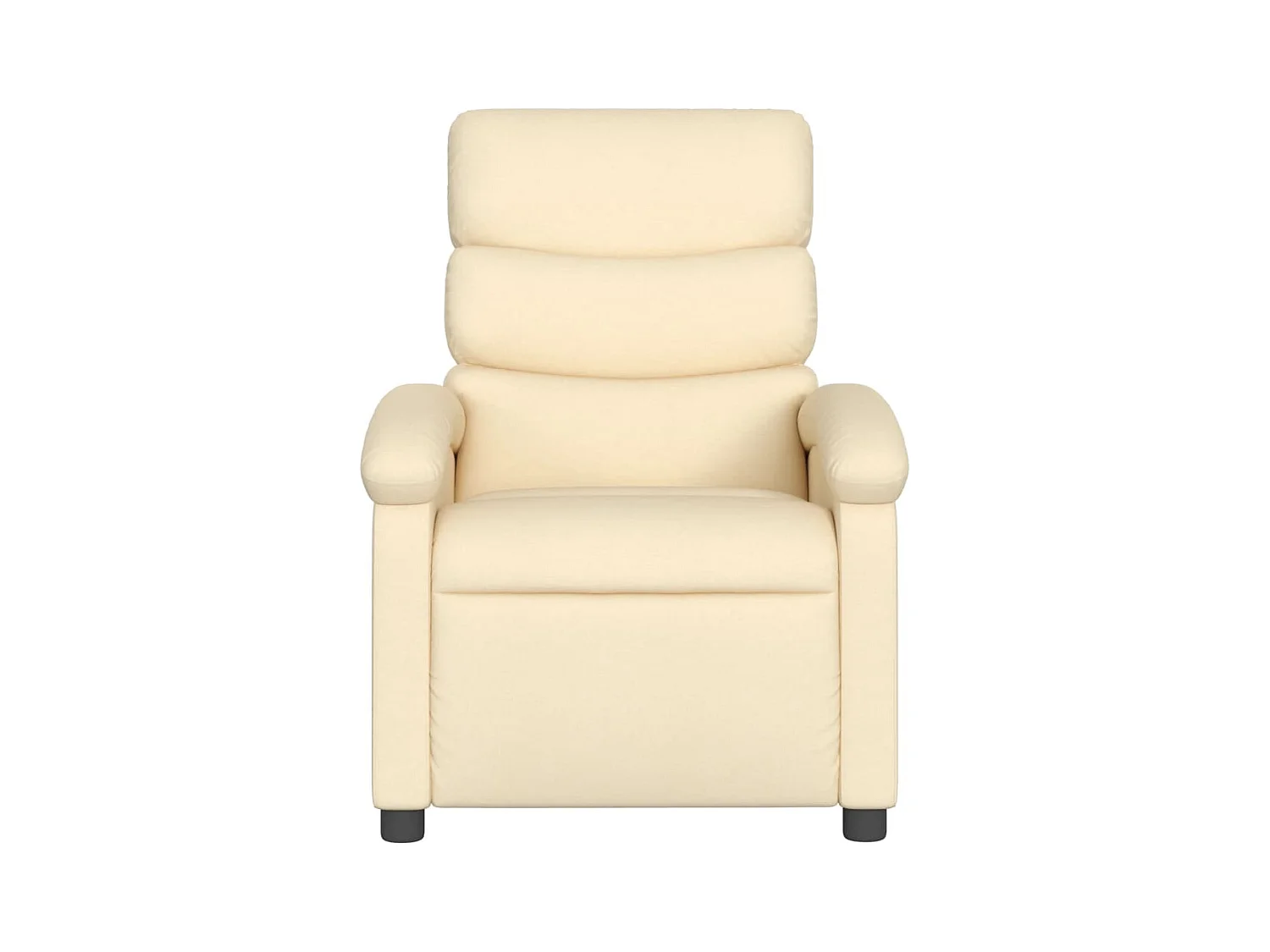 Fauteuil verstelbaar stof crèmekleurig NL671649
