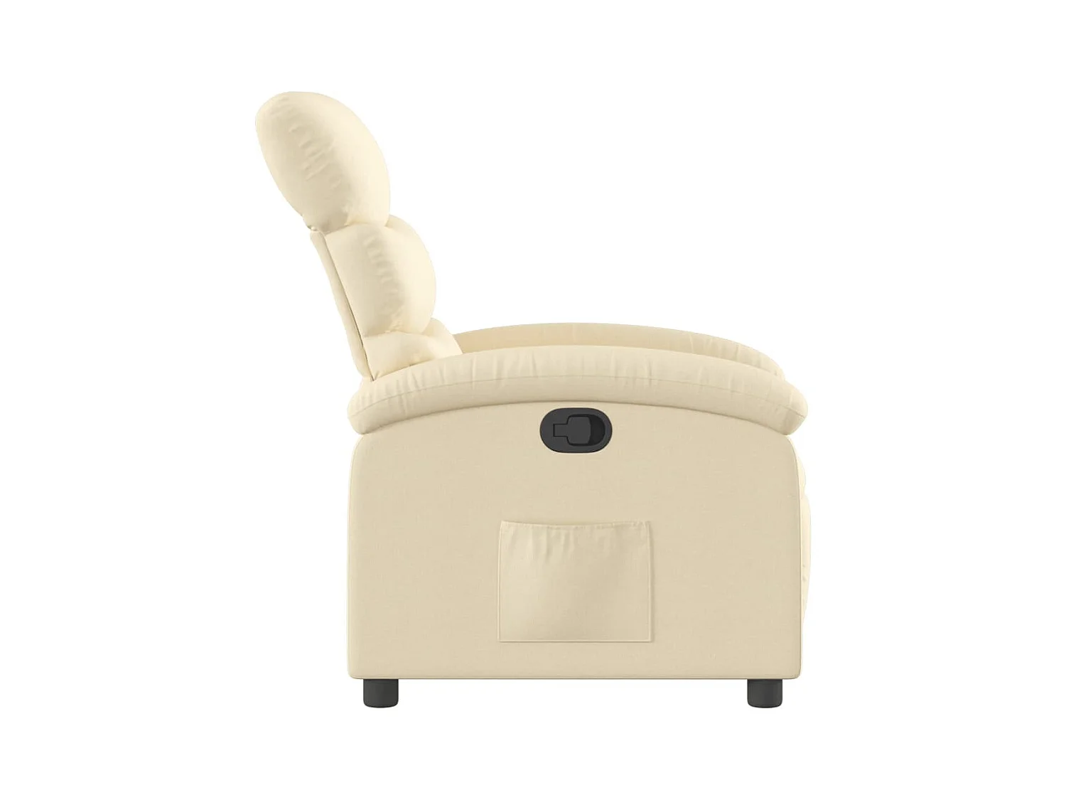 Fauteuil verstelbaar stof crèmekleurig NL671649