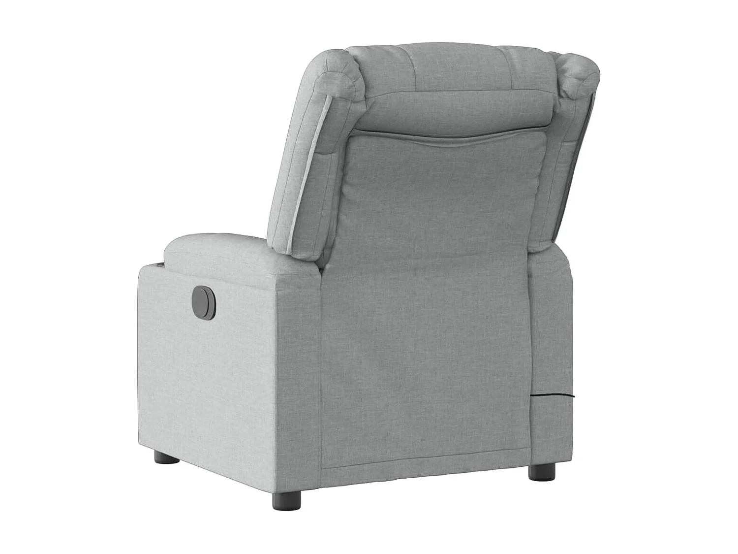 Fauteuil de massage inclinable Gris clair Tissu REO59473