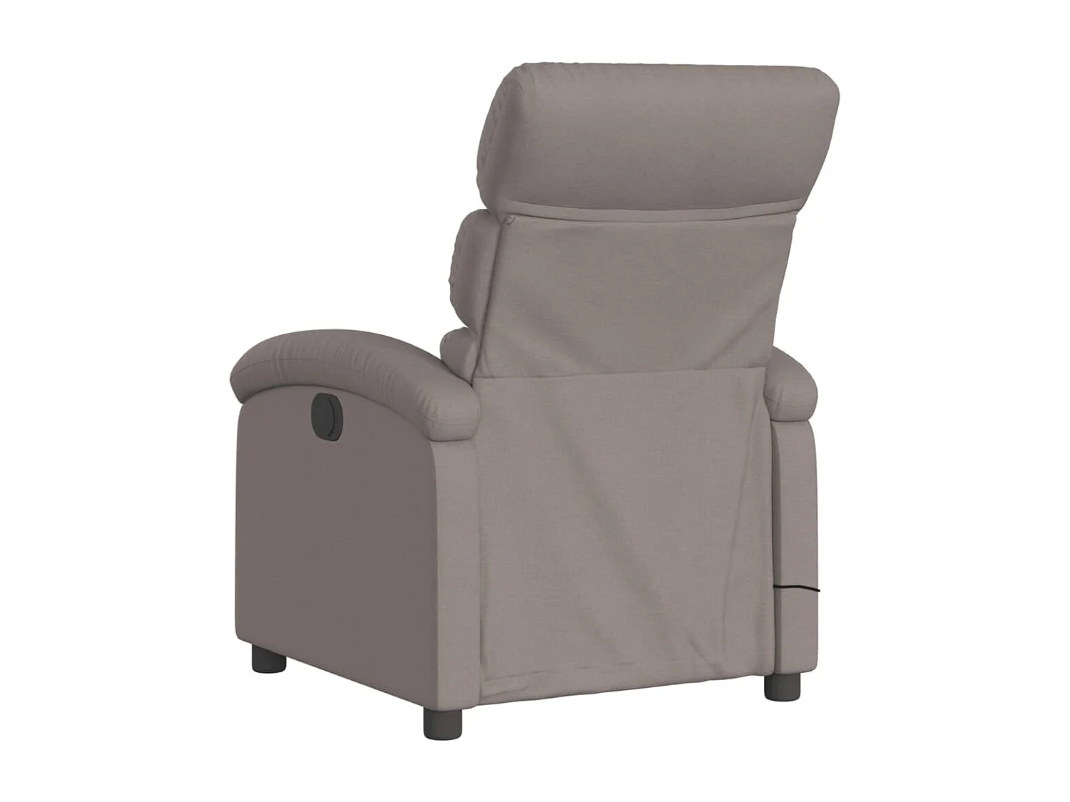 Sillón reclinable de masaje eléctrico tela gris taupe YOE80410
