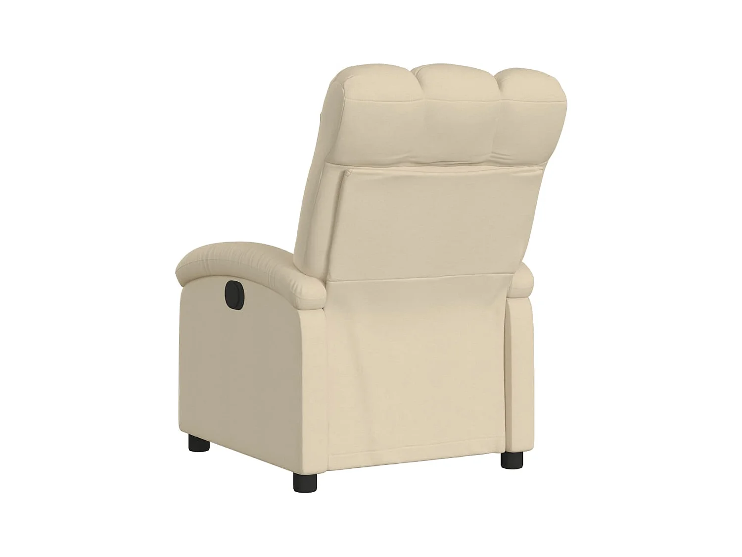 Fauteuil verstelbaar stof crèmekleurig NL574527