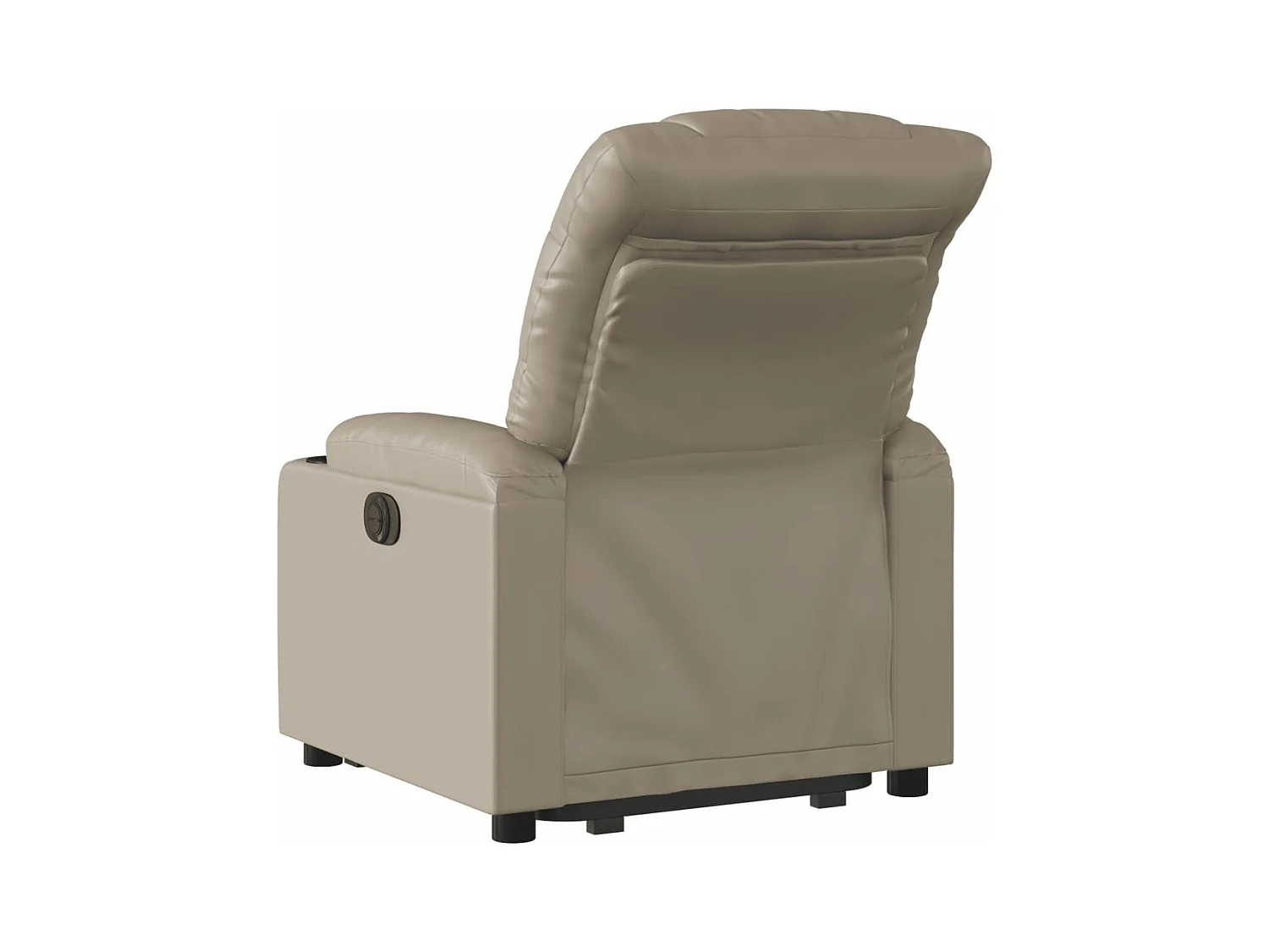 Fauteuil inclinable électrique cappuccino similicuir REO70906