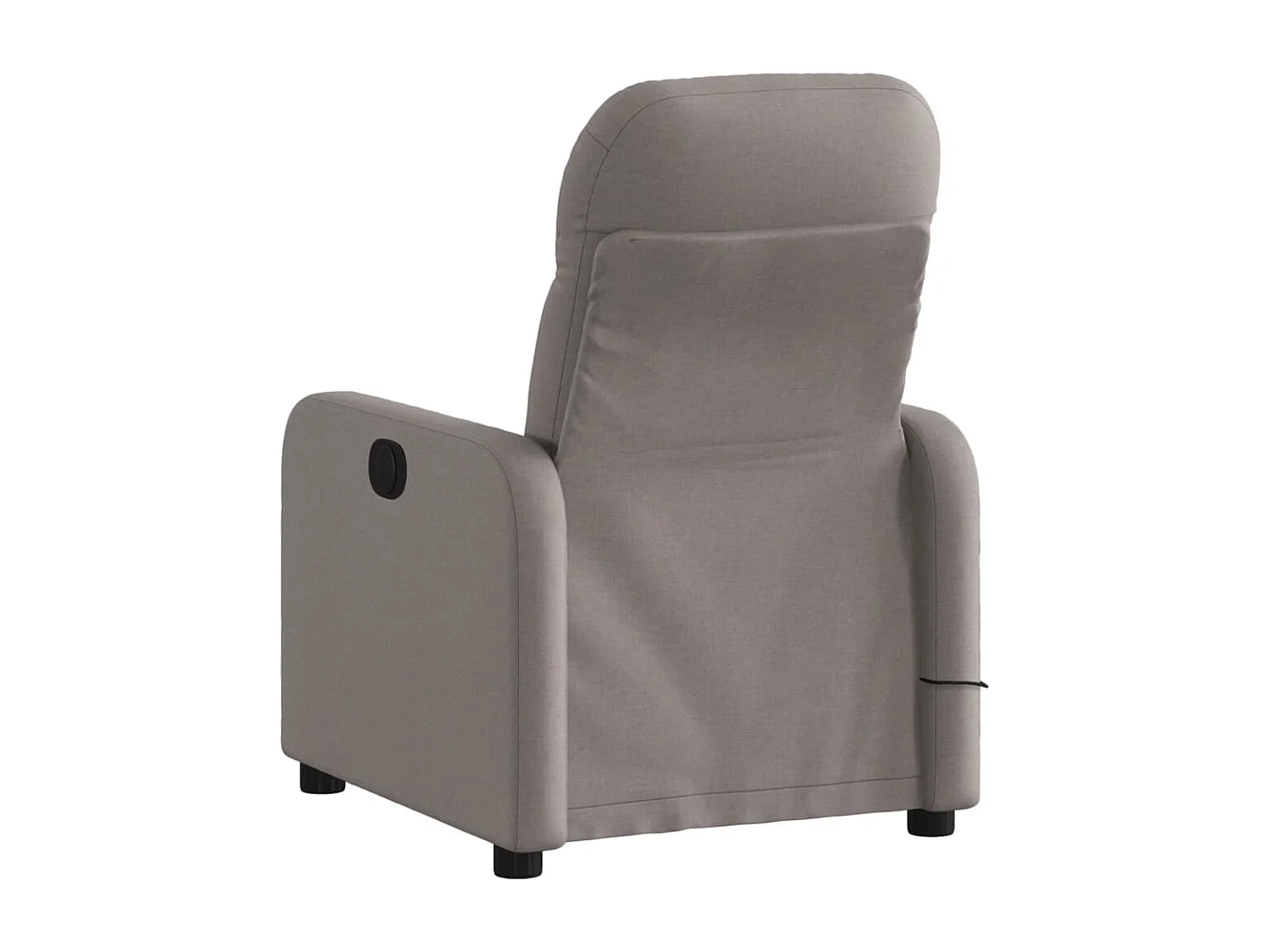 Sillón reclinable de masaje eléctrico tela gris taupe YOE45072