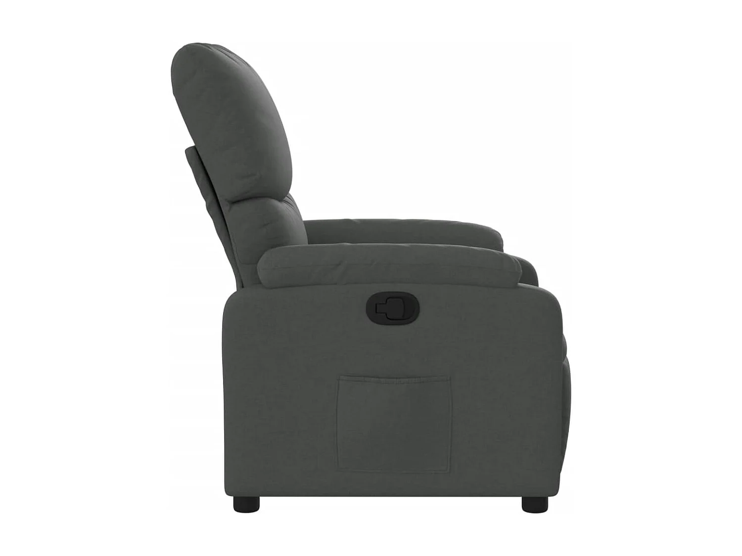 Fauteuil inclinable Gris foncé Tissu REO33389