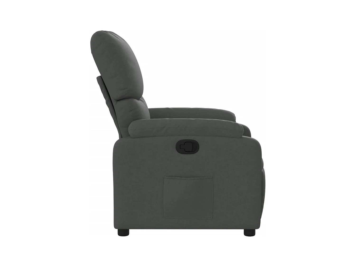 Fauteuil inclinable Gris foncé Tissu REO33389