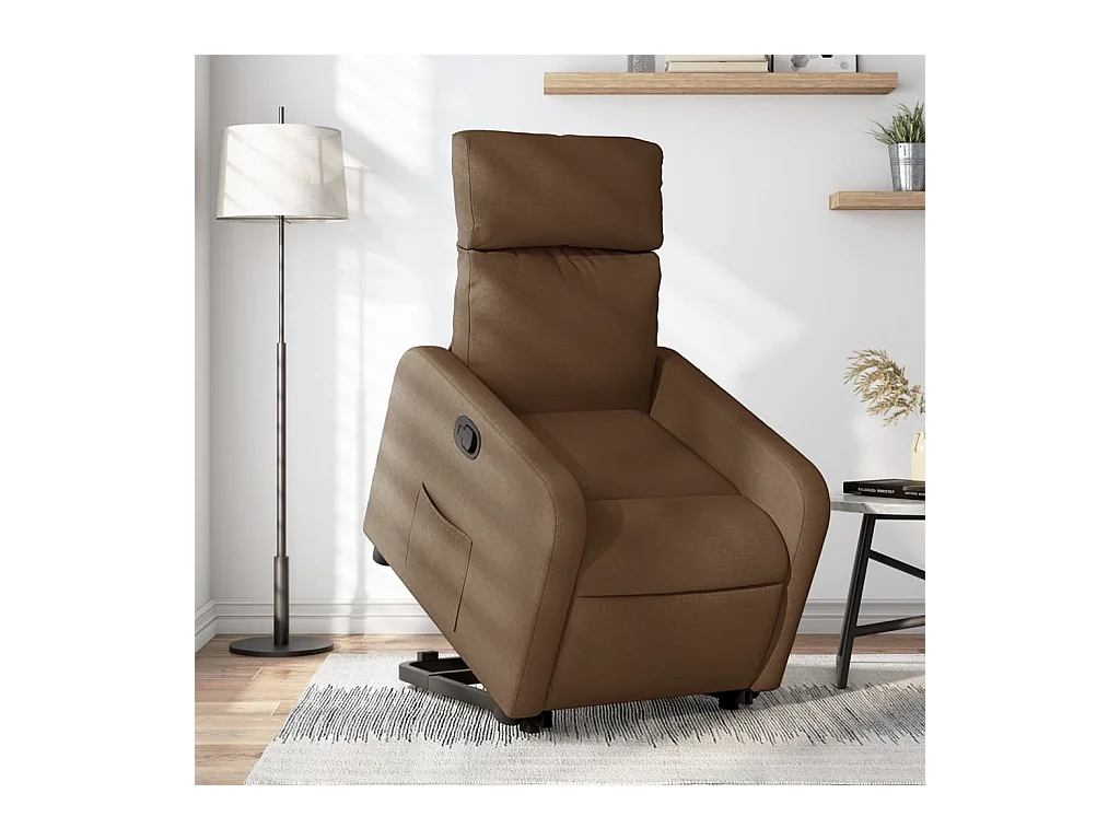Fauteuil inclinable Marron Tissu REO66648