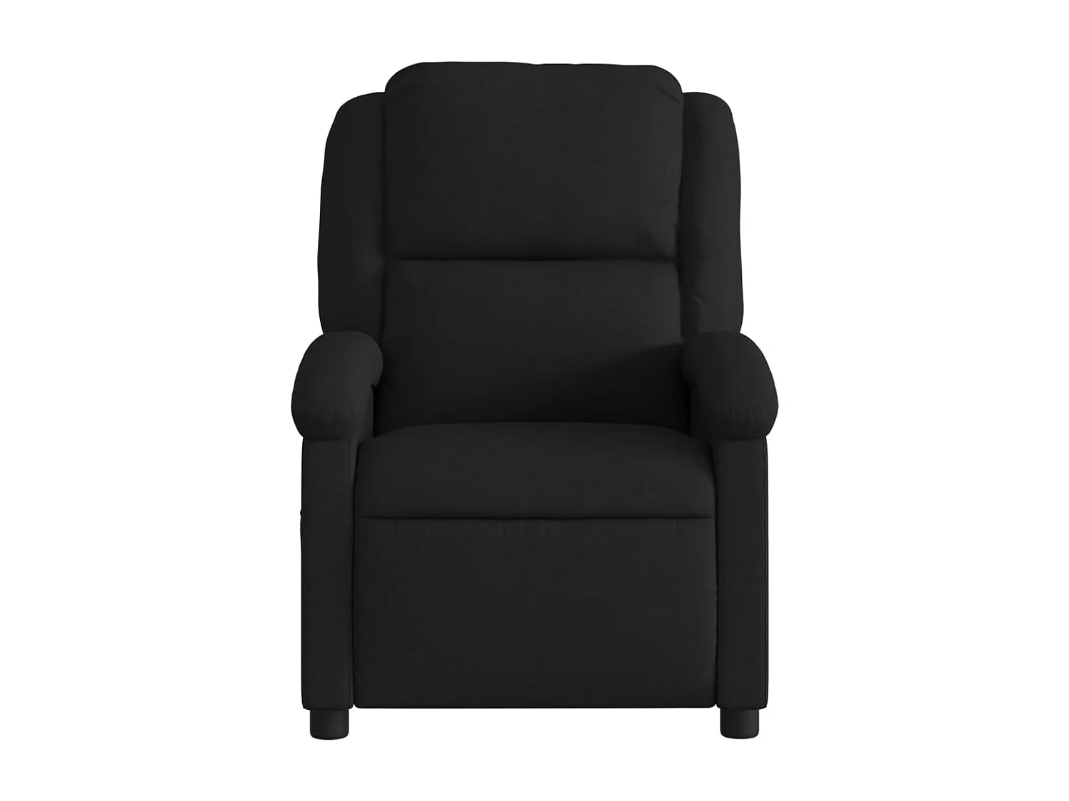 Sillón reclinable de masaje de tela negro YOE71699