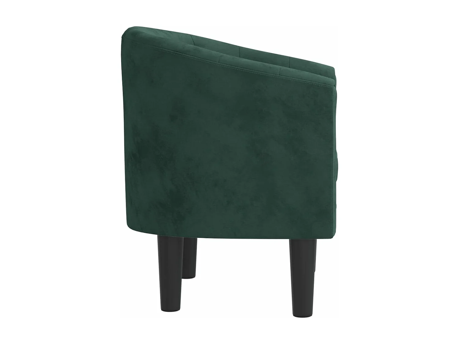 Fauteuil de massage vert foncé velours REO46597