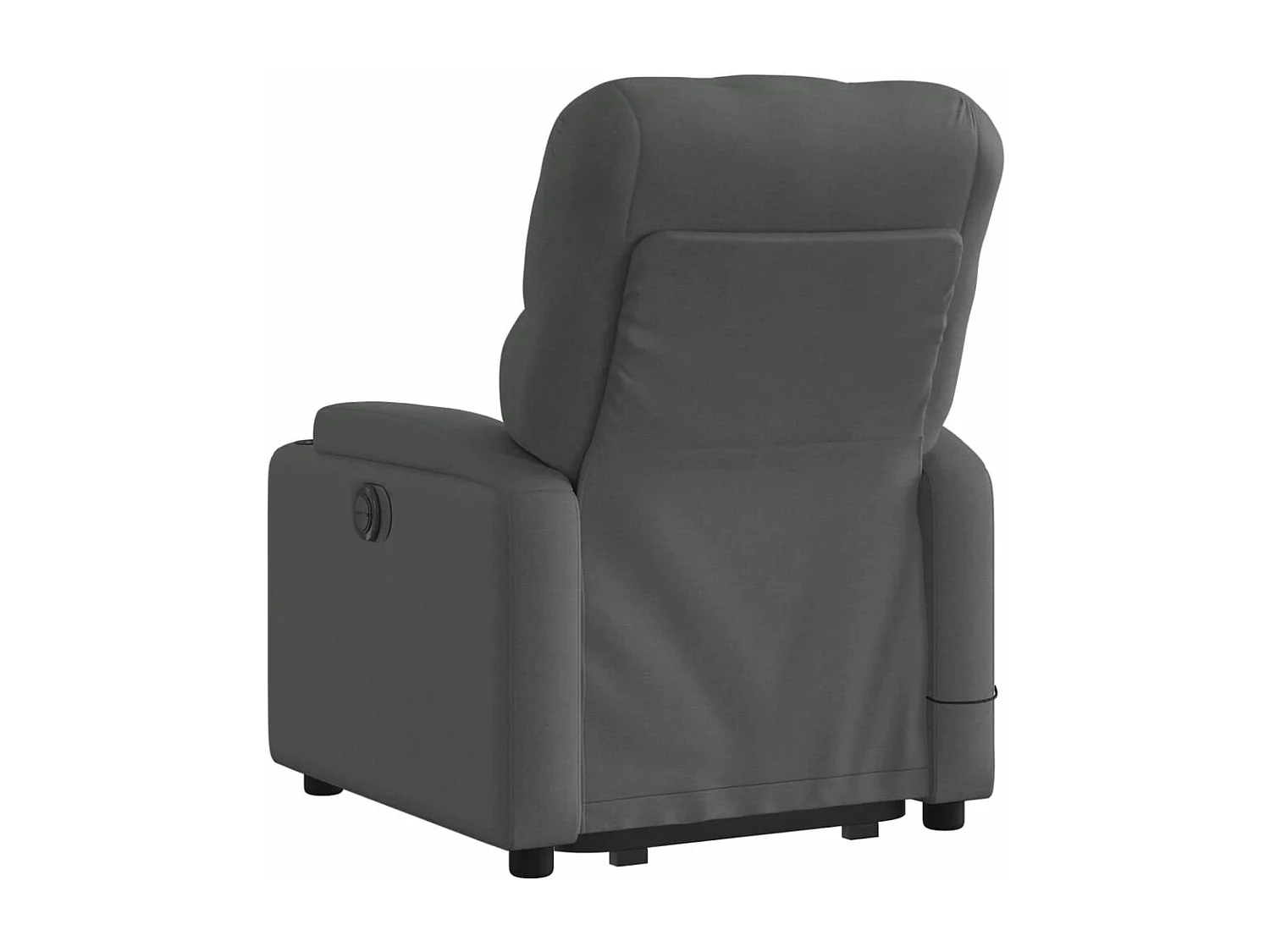 Silla de masaje reclinable de pie de tela gris oscuro YOE69259