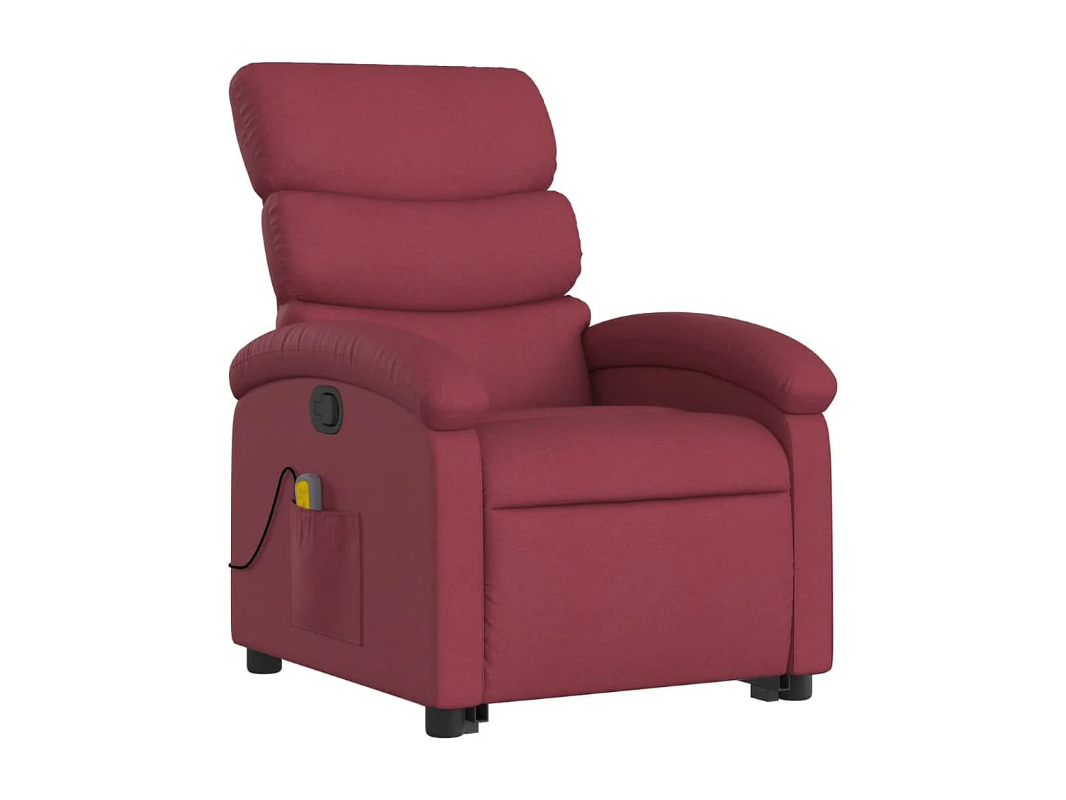 Fauteuil inclinable de massage Rouge bordeaux Tissu REO62833