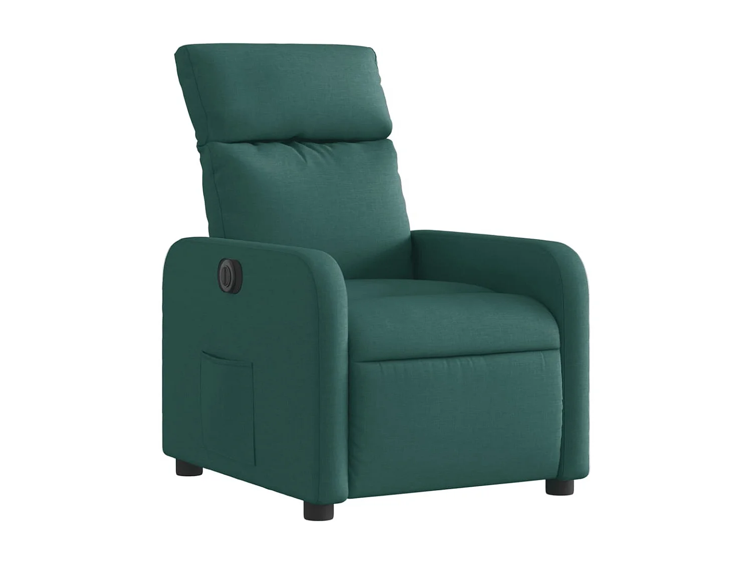 Fauteuil inclinable électrique Vert foncé Tissu REO45265