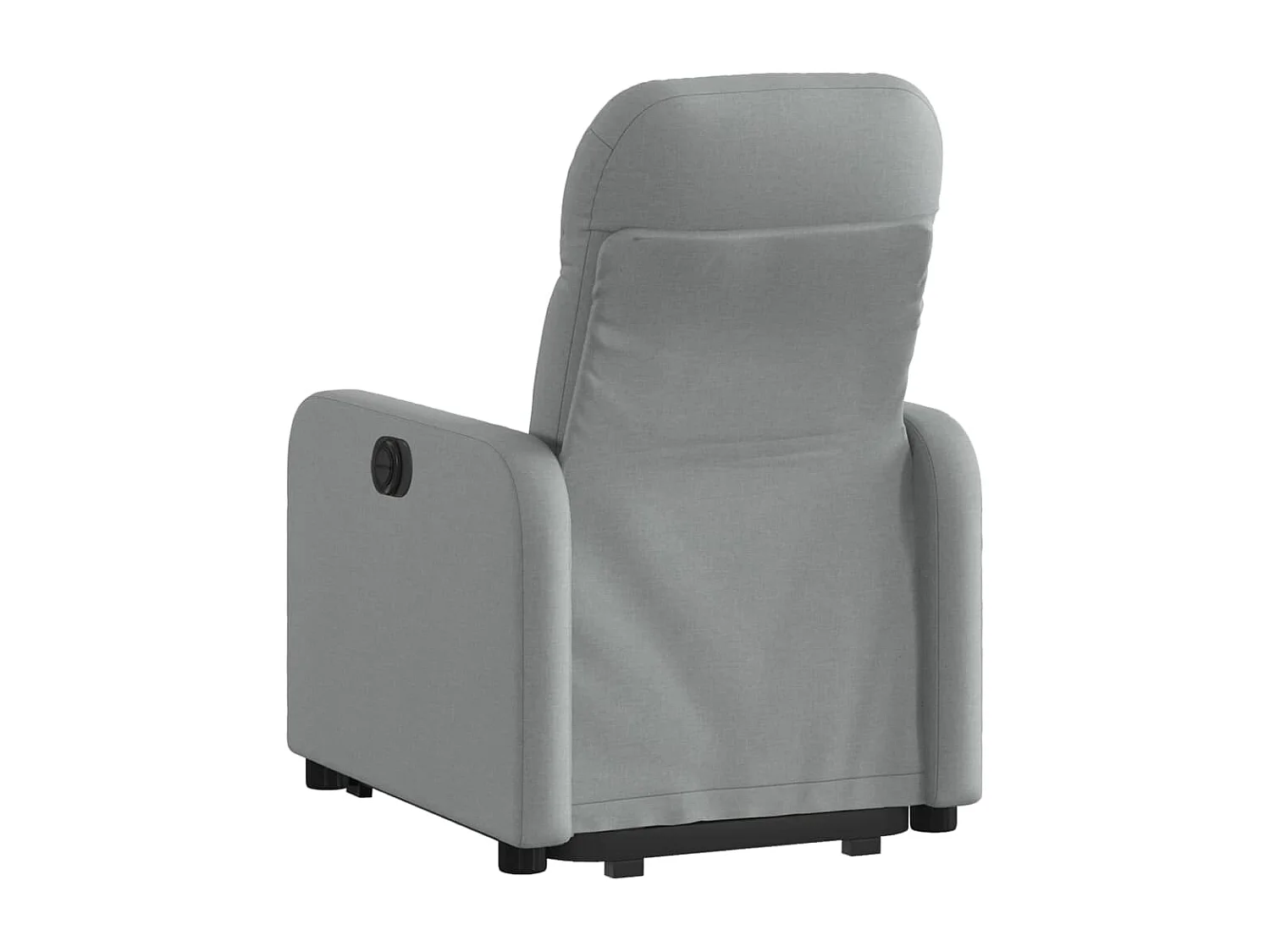 Fauteuil inclinable électrique gris clair tissu REO32713