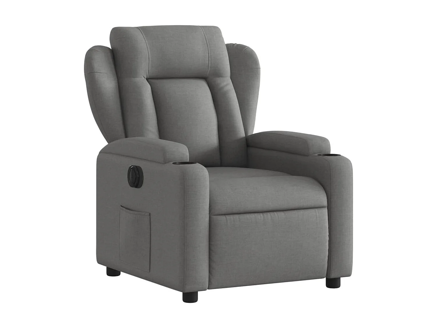 Fauteuil inclinable électrique Gris foncé Tissu REO25615