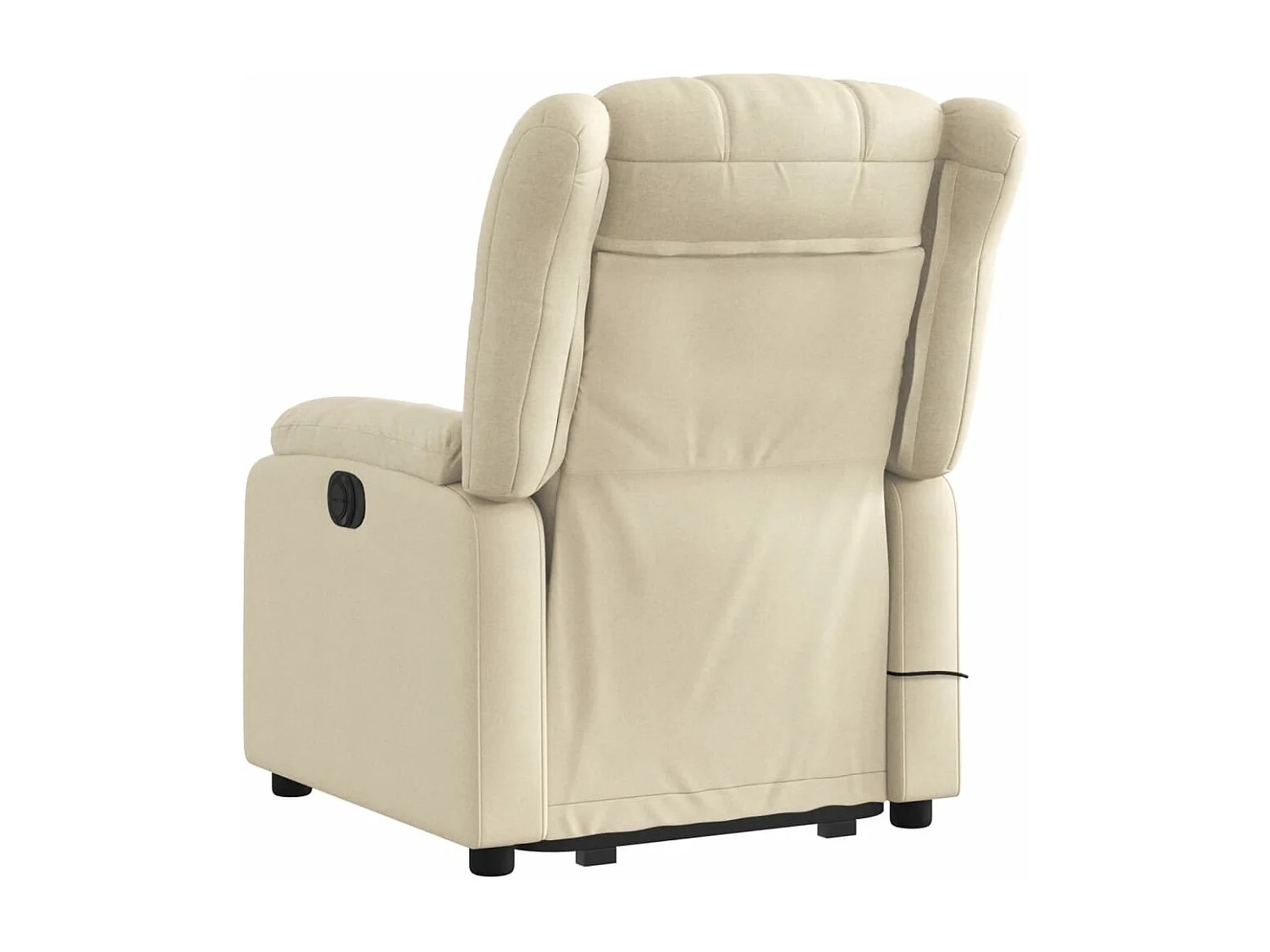 Fauteuil inclinable de massage Crème Tissu REO83366