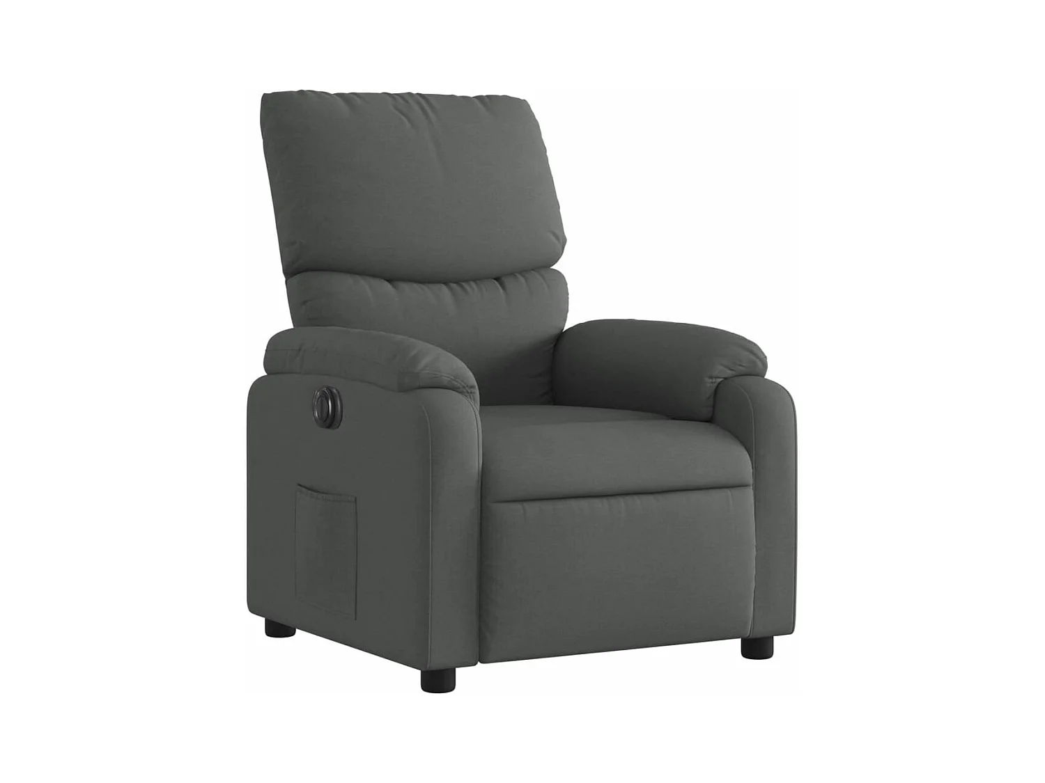 Relaxsessel Elektrisch | Fernsehsessel Dunkelgrau Stoff -gkd157346