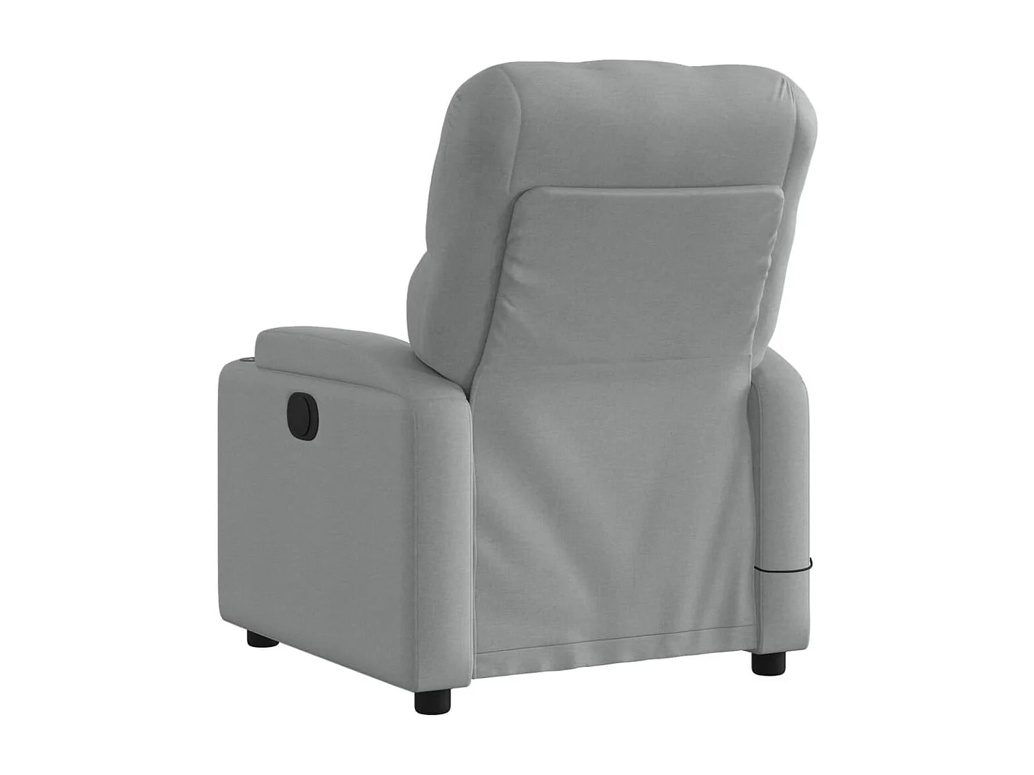 Sillón reclinable de masaje eléctrico tela gris claro YOE46900
