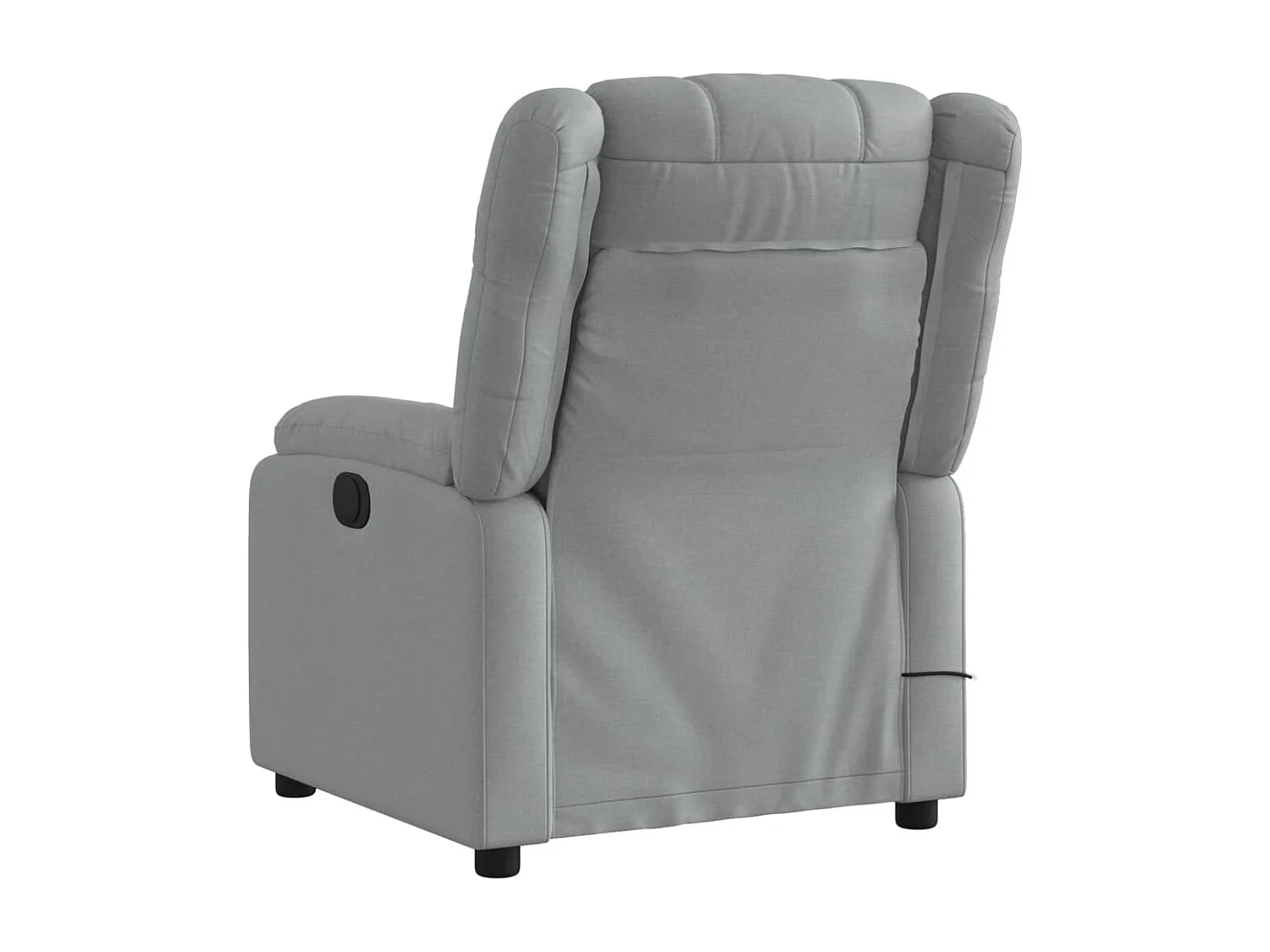 Fauteuil de massage inclinable Gris clair Tissu REO24719