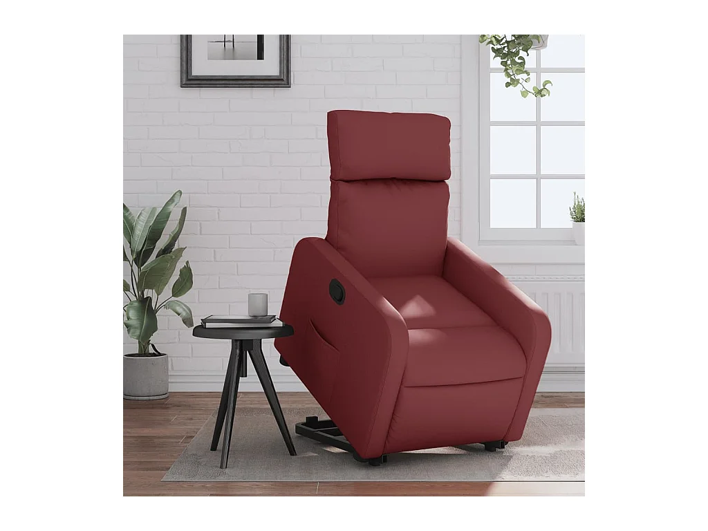 Fauteuil inclinable Rouge bordeaux Similicuir REO90194