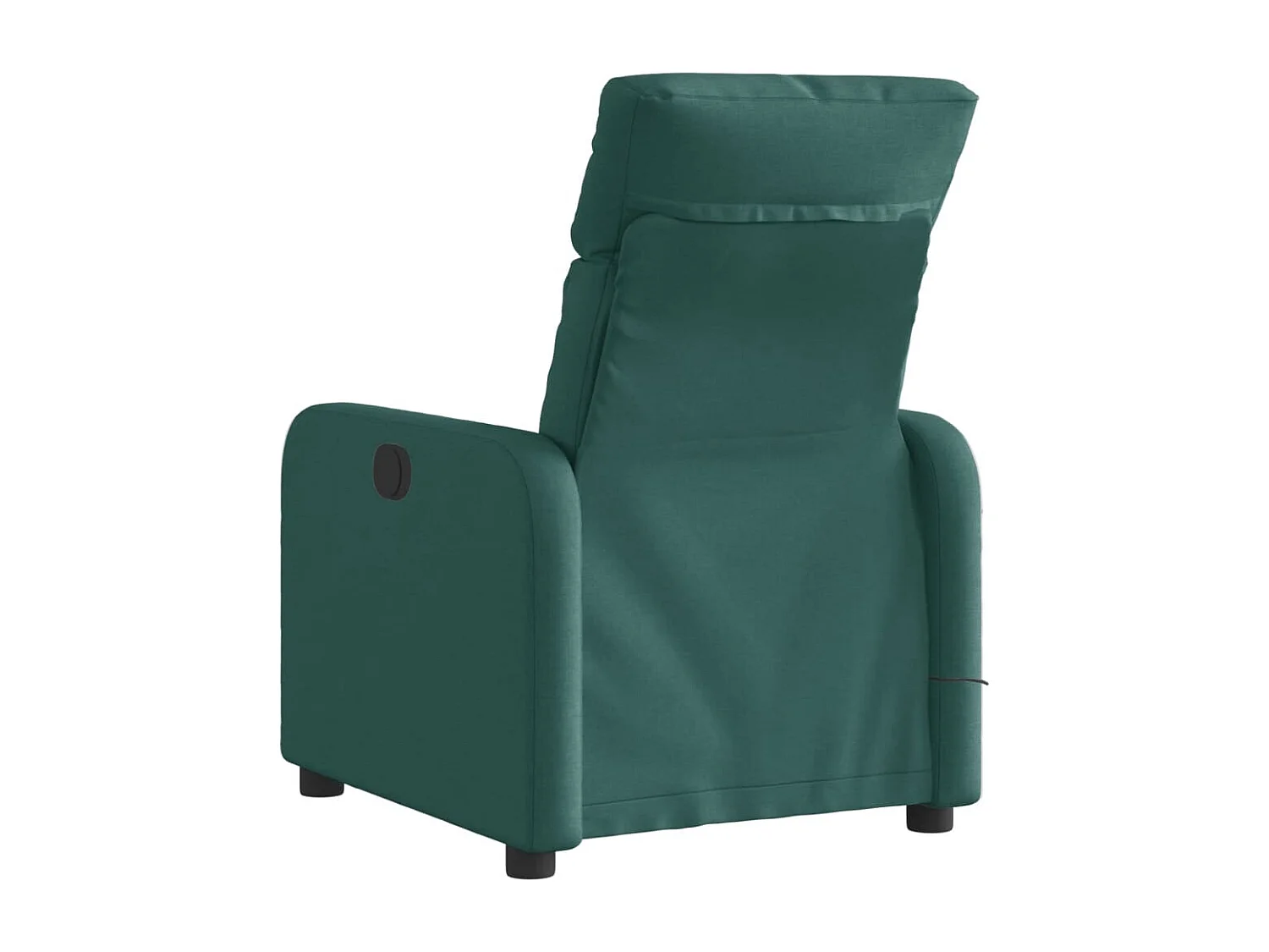 Fauteuil de massage inclinable électrique Vert foncé Tissu REO85207