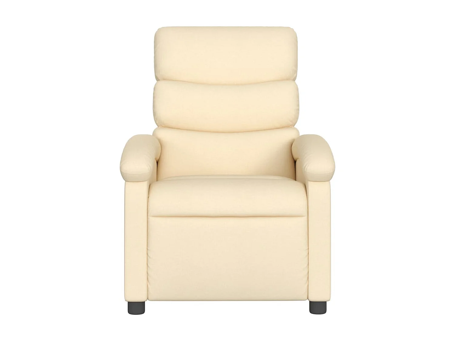 Fauteuil de massage inclinable Crème Tissu REO15133